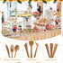 wlilupah 90 Set 30 30 30 Disposable Plastic Cutlery Forks and Spoons and Knifes for Home Office School Party Picnics