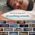 Light,12 Homedics Sleep Better Portable Sound Machine, Night Soothing Sounds Including White Noise, Rain