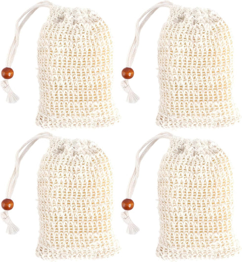 Eco-Friendly Skincare, Natural Exfoliation, Cotton Bathroom Accessories, Sustainable Soap Storage, Biodegradable Pouch
