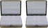 Set 2 (7-Day) of Metal-Plated Weekly Pill Box Case & Portable Medicine Organizer (Antique Brass Victorian)