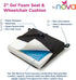 8 16 16 18 24 2 3 NOVA Gel & Memory Foam Seat & Wheelchair Cushion in Sizes (from x to x Extra Wide), Comfortable