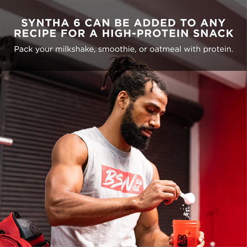 BSN SYNTHA-6 Whey Protein Powder, Strawberry Milkshake with Micellar Casein, Milk Protein Isolate, 28 Servings