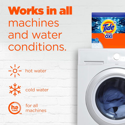 Tide Ultra OXI Powder Laundry Detergent - Powerful Cleaning Formula