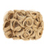 SWACC Short Messy Curly Dish Hair Bun Extension Easy Stretch hair Combs Clip in Ponytail Extension Scrunchie Chignon Tray Ponytail Hairpieces (Honey Golden Blonde-18#)