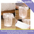 3 Gallon 80pcs+10pcs Small Clear Trash Bags - Strong Plastic Garbage Bags for Bathroom Trash Can Liners