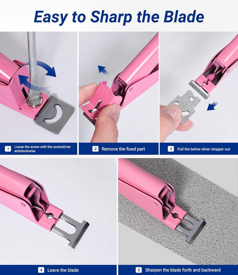 AIRSEE Professional Acrylic Nail Clipper, Sharp Rustproof Nail Trimmer for Artificial Nail Manicure Pedicure (Pink,