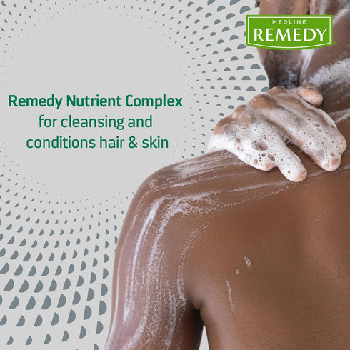 Medline Remedy No-Rinse Foam Cleanser, Gentle Skincare Solution, 8 oz Bottle