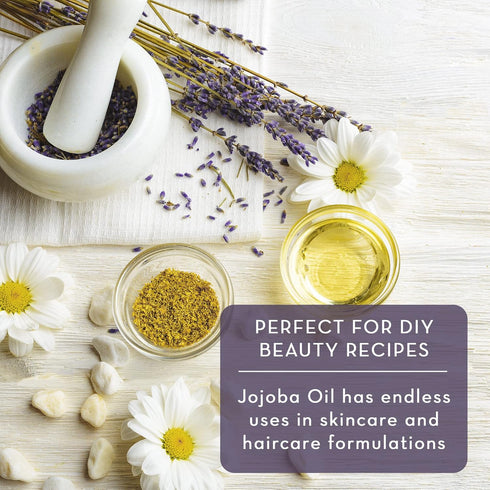 Pure Body Naturals Organic Jojoba Oil, 4 Fl Oz - 100% Pure, Cold Pressed for Skin, Face, Nails, and Hair