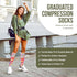 Paisley Passion Wide Calf Knee High Stockings with Moderate Compression