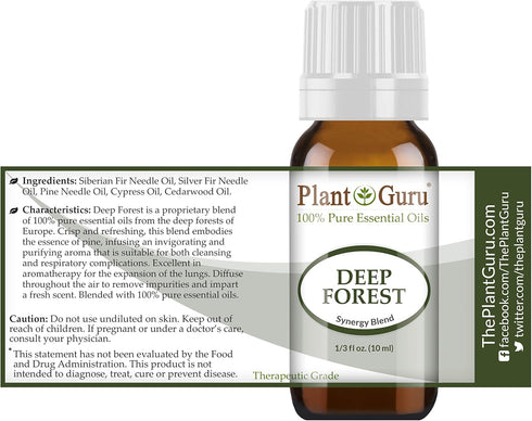 Deep Forest Essential Oil Blend, 10 ml, 100% Pure, Therapeutic Grade, Aromatherapy, Natural Christmas Tree Scent