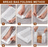 Hoewina 25PCS 25PCS (13.7x8.3x3.5 inch, Paper Bread Bags, Large Sourdough Bread Bags for Homemade Bread Bakery Storage