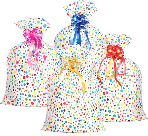 Outus 8 Pcs Extra Large Gift Bags, 36'' x 48'' Oversized Plastic Storage Bags for Birthday Party Presents