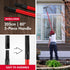 Tyroler 2-in-1 High Window Cleaner Squeegee, 12"-80" Anti-Rust Handle for Scratch-Free Durability