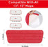 16.5 Inch Mop Pads Refills, 3 Pack Microfiber Reusable Replacement Mop Pads for Wet or Dry Floor Cleaning, Red Cloth