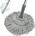 Self Wringing Mop for Floor Cleaning, Easy Squeeze Twist Mop with 52.5 Inch Long Handle, Heavy Duty Wet Mop