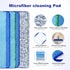 6 Pack Microfiber Cleaning Replacement Pad for Bona Mop, Washable Reusable for Hardwood Floor, 2 Deep Cleaning + 2
