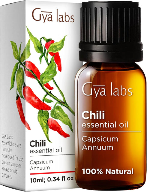 Set Set 2x0.34 oz Chili & Helichrysum Essential Oil - Aromatherapy Grade Essential Oils - fl - Gya Labs