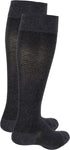 TOUCH Compression 15-20 mmHg, 1 Socks for Men, Herringbone, Cotton, Pair, Charcoal, X-Large