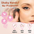 Winged Eyeliner Stamp - 2 x Black Liquid Eyeliner Pens, Easy Cat Eye Stencil Tool, SmudgeProof & Waterproof