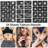 Tattoo Stencils For Kids Teens Adults - 24 Sheets Henna Tattoo Stencil Kit with 400 Designs