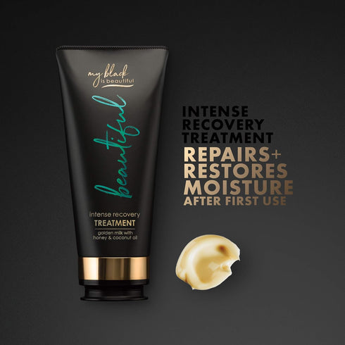 MY BLACK IS BEAUTIFUL Golden Milk Intense Recovery Hair Treatment, 5.7 Fl Oz, Sulfate Free Deep Conditioning Mask for