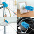Microfiber Duster for Cleaning, Tukuos Hand Washable Duster with 2 Replaceable Heads, Extendable Pole for Home