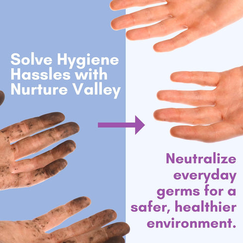 XL Individually Wrapped Nurture Antibacterial Body & Hand Wipes | Alcohol-Free Antiseptic Wet Disinfecting Towelettes