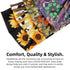 Huachi 4 Packs Boho Headbands for Women: Wide Sunflower Thick Elastic Hairbands for Sport Yoga