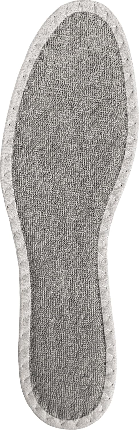 pedag Deo Fresh Natural Terry Cloth & Sisal Insoles, US W10 M7 / EU 40, Gray, 1 Pair