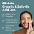 QRxLabs Salicylic & Glycolic Acid Acne Control Pads, 50 Count Jar, Bacne Treatment with Vitamins B5, C & E