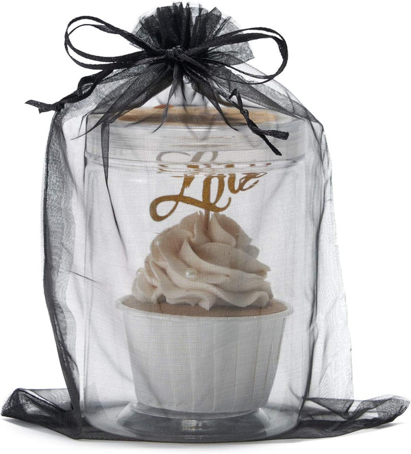 Volanic 50PCS 6X9 Inch Sheer Drawstring Organza Gift Bag for Jewelry Party Wedding Favor Candy Display