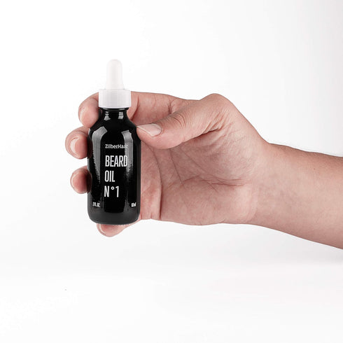 ZilberHaar Beard Oil N 1 - Pure Organic Moroccan Jojoba and Argan Oil for Natural Beard Growth and Hydration