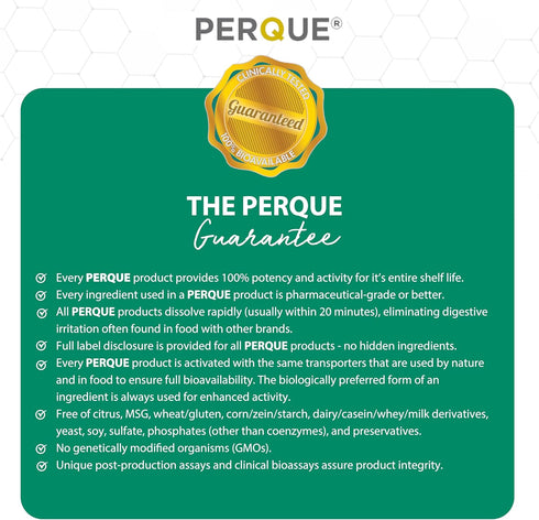 PERQUE Energized Double Zinc Guard, 100 Tabs