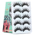 Veleasha 5D Faux Mink Lashes - 100% Handmade Luxurious Fake Eyelashes, 5 Pairs Pack (Dubai)