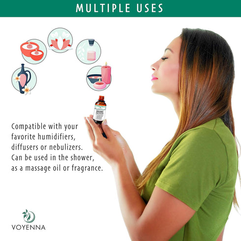 Essential Oil Breathe Blend for Diffuser, Humidifier, Aromatherapy & Rub with Peppermint & Eucalyptus Oils for