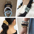 Silk Scrunchies for Women, Small Black, Pure Mulberry Silk Hair Ties, 22 Momme, Pack of 4