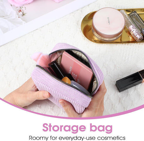 Xinjoduz Feminine Menstrual Care Bags for Teen Girls, Mini Corduroy Period Bag for Storing Sanitary Napkins Portable