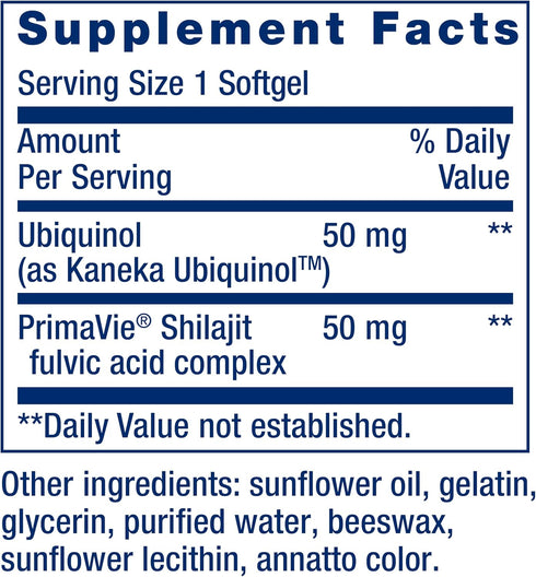 Life Extension Super Ubiquinol CoQ10, Heart Health Supplement, 50 mg, Non-GMO, Gluten-Free, 30 Softgels