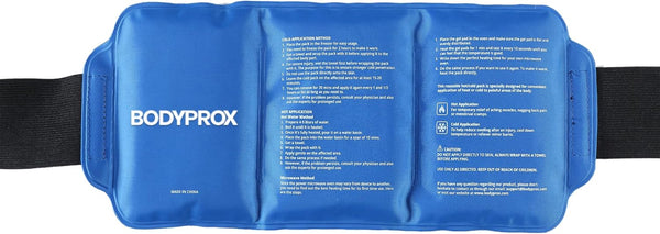 Pain Relief Ice Pack with Strap for Hot & Cold Therapy, Microwave Heat Pad for Back, Shoulder, Neck, Waist