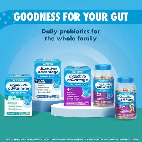 Digestive Advantage Intensive Bowel Support Probiotics Supplement, 96 Count