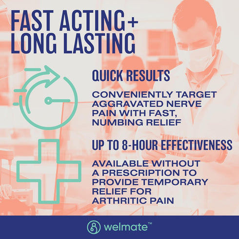 WELMATE Arthritis Pain Reliever - Diclofenac Sodium Topical Gel 1% - Over-The-Counter Medication - Pain Relief