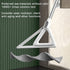 Multifunction Magic Broom - Rubber Squeegee Broom with 53" Long Handle for Floor Cleaning, Grey