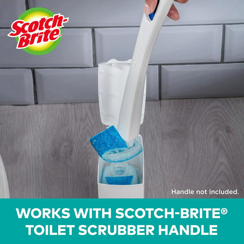 Scotch Brite Toilet Scrubber Refill Value Pack, 2 Boxes of 10 Each, Click N Flip