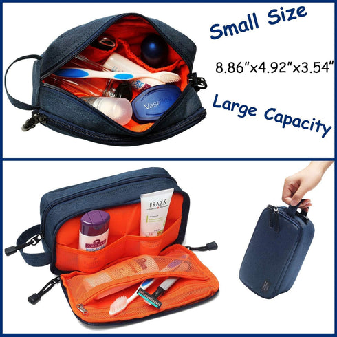 Mens Waterproof Toiletry Bag Organizer Travel Shaving Dopp Kit - Perfect Accessory Gift