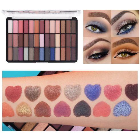 Makeup Set for Women, Full Kit with 39 Colors Eyeshadow Palette, Liquid Foundation, and Makeup Bag