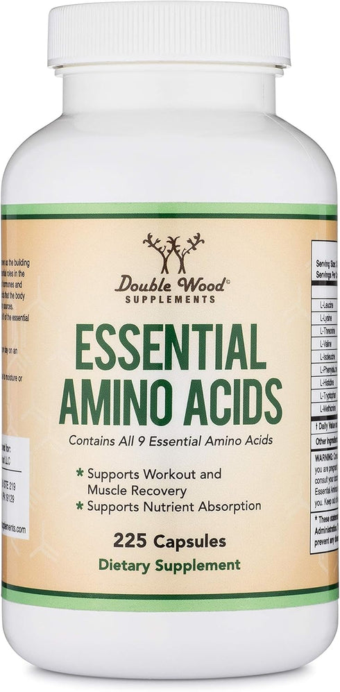 Essential Amino Acids - 1 Gram Per Serving Powder Blend of All 9 Essential Aminos (EAA) and Branched-Chain Aminos