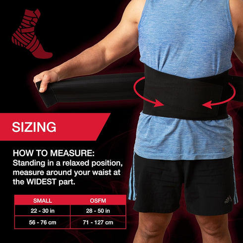 MUELLER Sports Medicine Adjustable Back Brace, Ideal for Upper and Lower Back Pain, Relief & Support for Men and Women