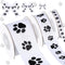 Paw Print Ribbon, 3 Rolls Gift Wrapping Dog Grosgrain Ribbon for DIY Crafts, Bows, Decoration (15 Yards, White and