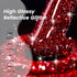 YTD Likomey Reflective Glitter Gel Nail Polish, 15ml Red Flash Diamond Shimmer Gel for Salon Home Nail Art