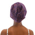 Silky Satin Lined Bonnet for Women, Adjustable Slouchy Beanie Sleep Cap for Long Curly Hair, Braids, Dreadlocks (Purple)